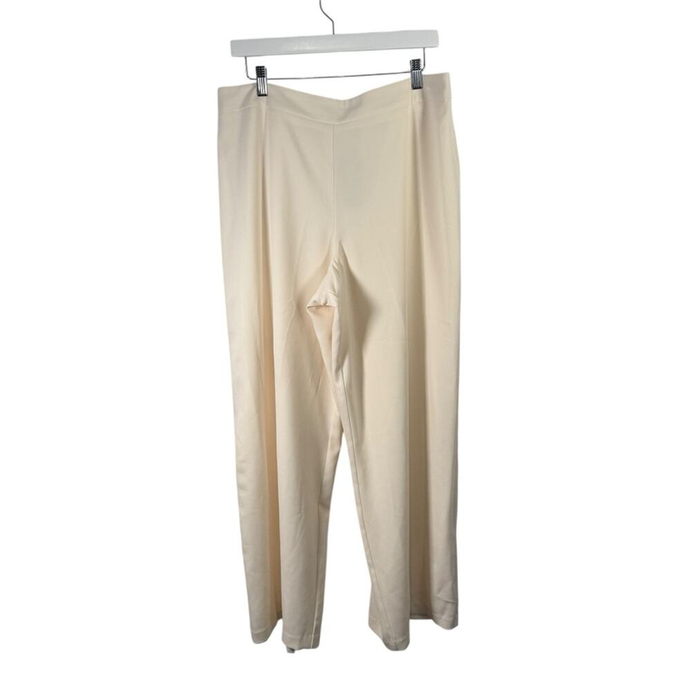 Coldwater Creek Classic Fit Dress Pants Business Career Cream NEW Womens 16